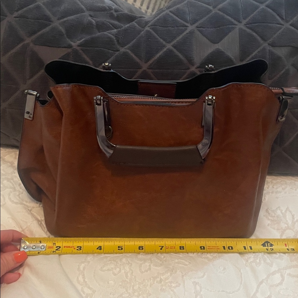 Brown Leather Tote Bag